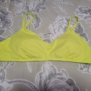 Shade & Shore Swim Top Neon Yellow/Lime Size Large